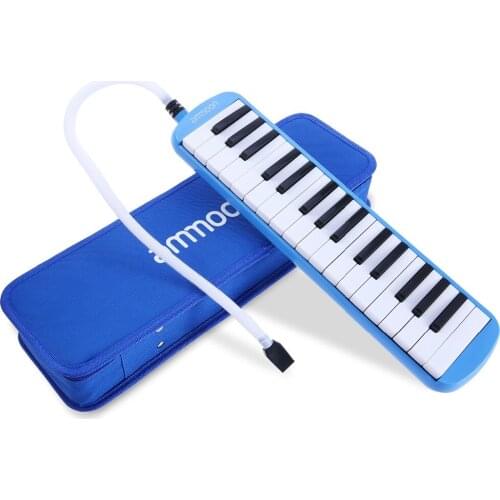 Ammoon 32 Keys Melodica Pianica Piano Style Keyboard Harmonica Mouth Organ with Mouthpiece Cleaning Cloth Case for Kids Gift