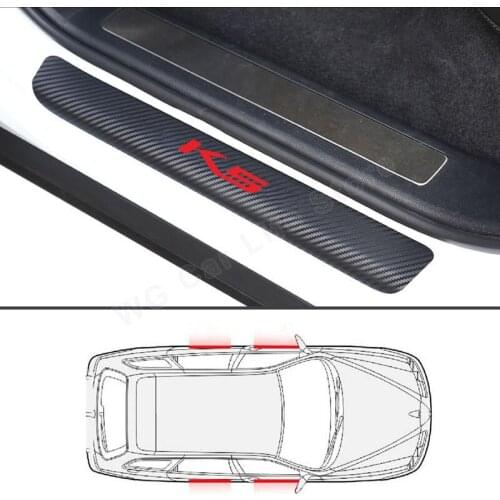 Car Stickers Styling Decal For Kia K5 Auto Door Sill Decoration Stickers Antislip Threshold Protector Car Accessories