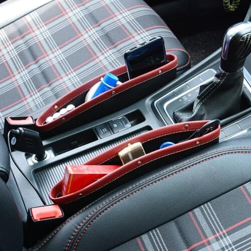 Car Seat Cover Storage Box Pocket Seat Side Slit Organizer Auto Stowing Tidying for Outdoor Personal Car Accessories