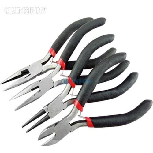 DHL 20set * 4pcs Diy Tooth Needle Round Nose Pliers Cutting Tools Kit For Jewelry Making Tools