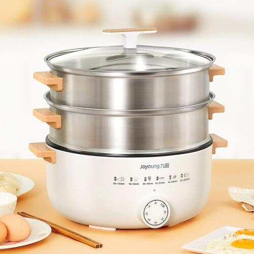 1-3 Persons Household Multi Functions Cooking Pot 220V Electric Cooker Desktop Mini Hot Pot Electric Skillet Food Steamers