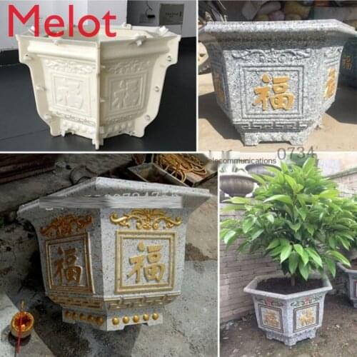 Flower Pot Mold Pot Cement Mold Homemade Plastic Large Thick Grouting Template Bonsai Mold Abrasive Tool Flower Disk