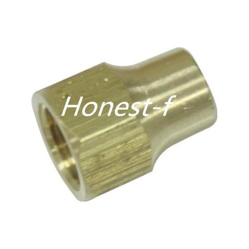 Brass 3/8" OD 45 Degree Flare Long Forged Nut ,Flare Tube Fitting