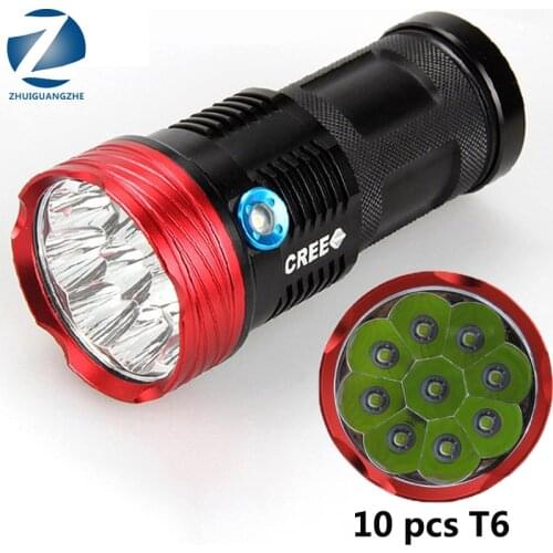 9 Lamp Beads LED XML-T6 Super Powerful LED Flashlight Tactical Torch USB Lamp Waterproof Fishing Lantern 3 Mode Bright Lighting