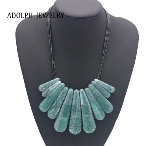 ADOLPH Bohemian Trendy Crystal Geometry Choker Necklace For Woman 2017 New Jewelry Fashion Statement Maxi Irregular Hot