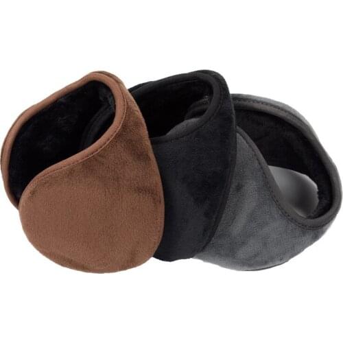 Fashion Unisex Solid Winter Earmuffs Soft Thicken Plush Ear Cover Protector Ear Muff Warmer Ear Flap for Men