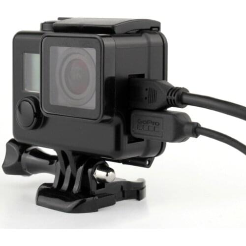 New Blackout Skeleton Housing Case For GoPro Hero 4 3+ Side Open Protective Housing Case Go Pro Accessories