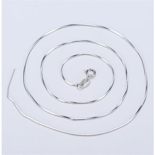 Bulk Wholesale Accessories 925 Sterling Silver Snap Hook Clasp Snake Necklace Chains DIY Jewelry Making Materials