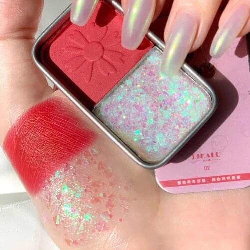 DIKALU Makeup Eyeshadow Palette Shimmer Matte Glitter Eye Shadow Pallete Pigmented Glitter Eye Shadow Korean Cosmetics TSLM1