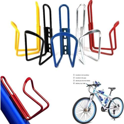 MTB Bicycle Water Bottle Holder Aluminum Alloy Mountain Bike Bottle Can Cage Bracket Cycling Drink Water bottle Rack Mounted