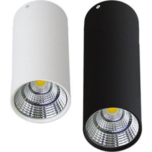 Nordic Europe LED Surface Mounted Ceiling Spot Light White/Black AC85-265V Long Tube Kitchen Bar Living room Home Indoor