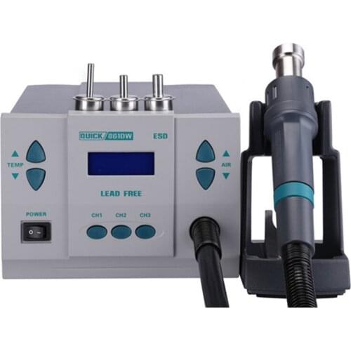 QUICK 861DW 220V 1000W Digital Display Lead-free Intelligent Hot Air Gun Desoldering Station For PCB Chip Repair Rework Station