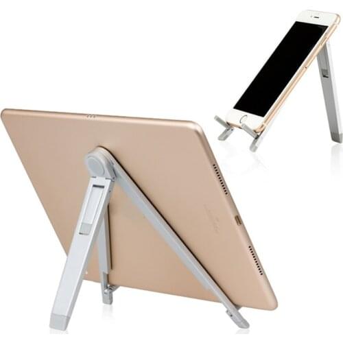 Foldable Tablet Holder Mobile Phone Stand for iPhone 8 X Samsung 7 to 10 Inch iPad Tablet PC Desk Support