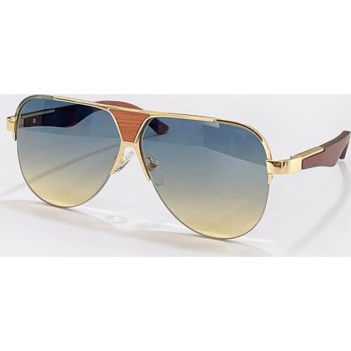 Pilot Retro Half-Rim All-Match Design Sunglasses For Women Men Luxury Vintage Brand Summer Outdoor Driving Shades De Sol Mujer