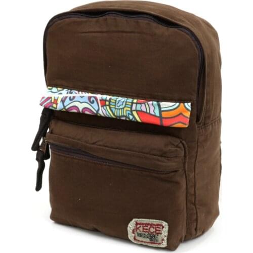 Old Cotton Cargo Cotton Fabric School Laptop MacBook Book Tablet Travel Daily Campus Backpack