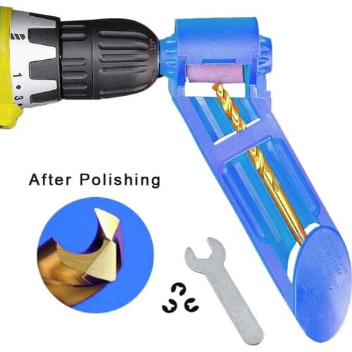 1set Corundum Grinding Wheel Drill Bit Sharpener Titanium Drill Portable Drill Bit Powered Tool Parts