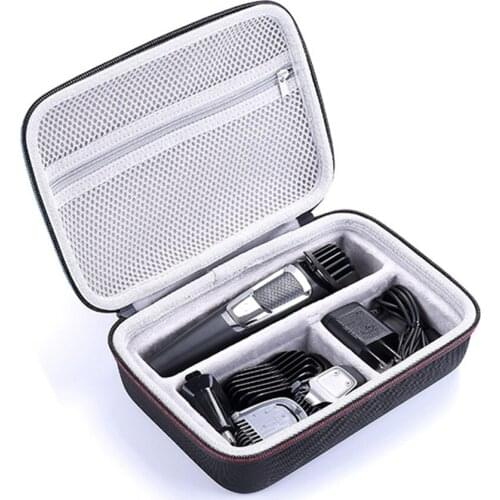 Double Zipper Waterproof Storage Handbag EVA Travel Case Protecter For Norelco Multigroom Series 3000 5000 7000 MG3750 Shaver