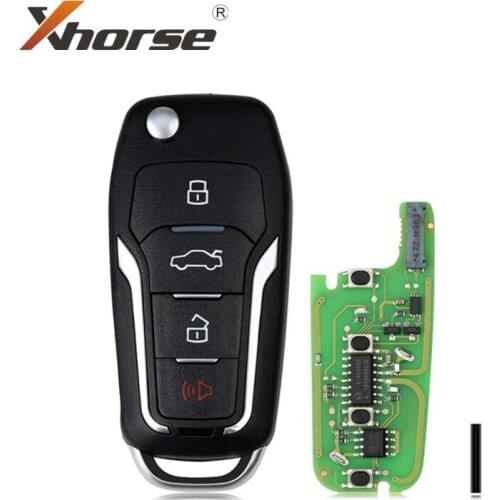 Xhorse XEFO01EN Super Remote Key Flip 4 Buttons Built-in Super Chip English Version 5pcs/lot