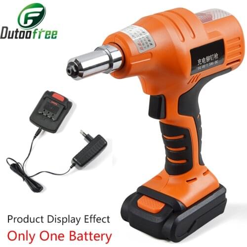 14.4V Rechargeable Riveter Battery Riveting Tool Pull Rivet Nut Tool Portable Cordless Electric Rivet Gun