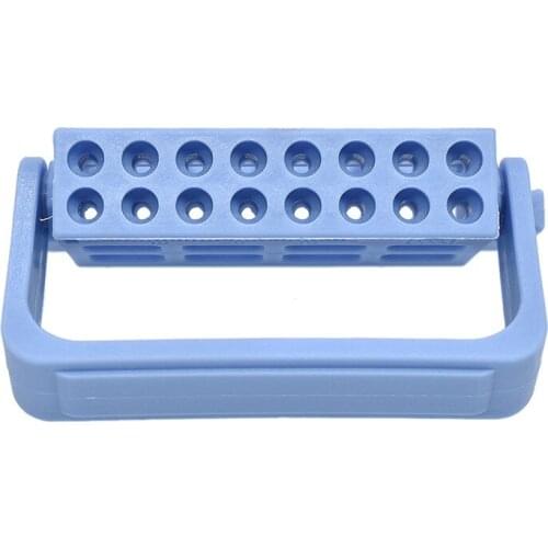 16 Holes Dental Endodontic Root Canal File Holder for Dental Files Drill High temperature Autoclave Disinfection Box Endo Stand