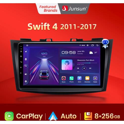 Junsun Android 10.0 4G Car Radio Multimedia Player For Suzuki Swift 4 2011-2017 Android Auto Navigation stereo GPS No 2din dvd