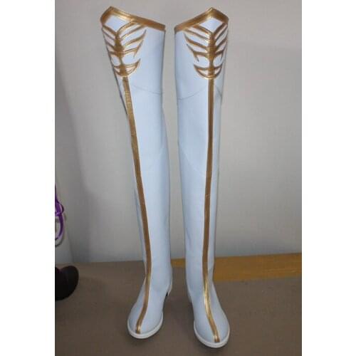 Amnesia world TOMA SHIN KENT UKYO IKKI White Long Coslay Girls Shoes Boots C006