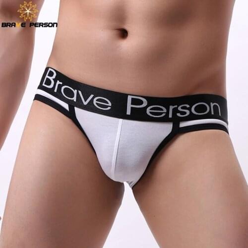 BRAVE PERSON Mens Sexy Briefs Mens Cotton Underwear Male Underpants Panties B1171