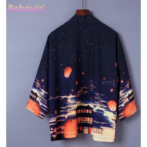Bebovizi Brand 16 Style Fashion Kimono Japanese Men and Women Couples Wear Loose Harajuku Japan Kimonos Robe Cosplay Blouse Tops