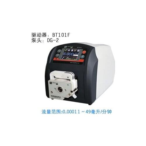 BT101F DG6-2 Industrial Medical Lab Food Dispensing Dosing Filling Tubing Liquid Peristaltic pump 0.00016-26ml/min