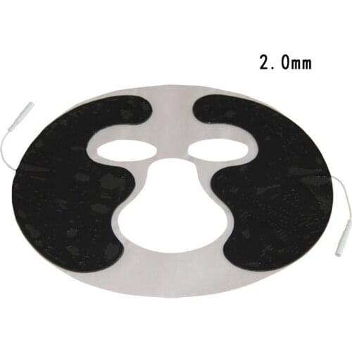 5pcs / lot face Tens Machine Facial beauty Electrode Pads with cable for full body massager pulse therapy machine pad free ship