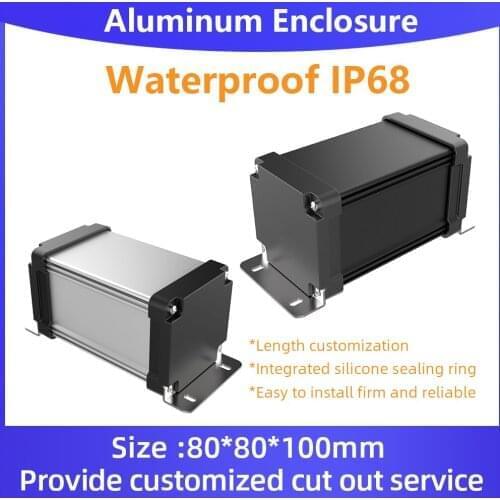 Electronic Aluminum Waterproof Enclosure Wall Mounting Custom Service Extrusion Housing Custom Service M11 180*70mm