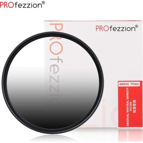 Graduated ND Filter 49mm 52mm 55mm 67mm 77mm ND2 to ND16 4 Stop Exposure Reduction Variable Neutral Density Camera Lens Filter