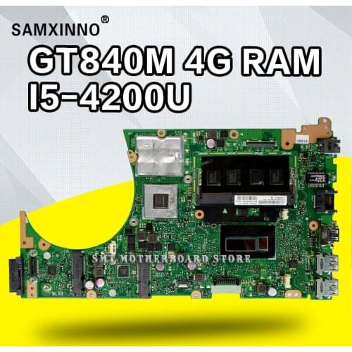 GT840M 4G RAM I5-4200U S551LN Laptop motherboard For Asus S551LN S551LB S551LD S551L Test original mainboard