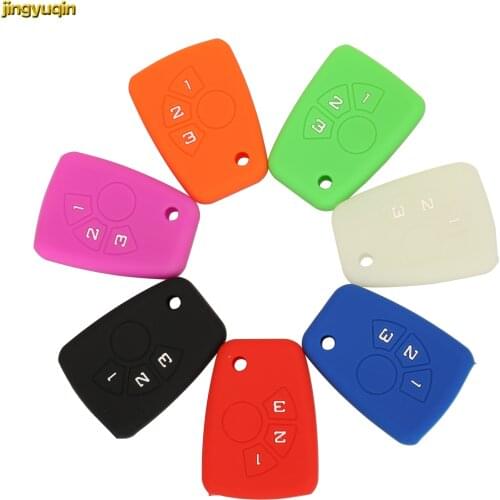 Jingyuqin 30pcs Remote Car Key Silicone Case Cover Protection For Chevrolet CAVALIER Equinox Monza Orlando 3 Buttons No Logo