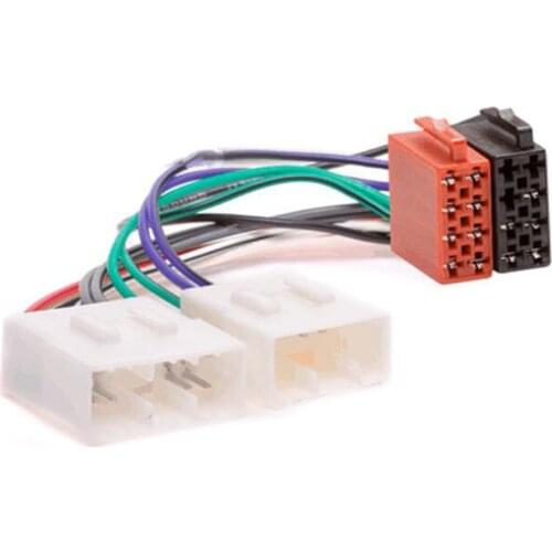 Car ISO Radio Plug Adapter Wiring Cable for MAZDA MPV 323 626 121 MX6 RX7 for Ford Festiva Courier