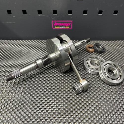 ZX50 Crankshaft 41.4mm +2mm For ZX34 ZX35 Long Stroke With Bearings And Oil Seals Racing Connecting Rod Tuning Engine Parts