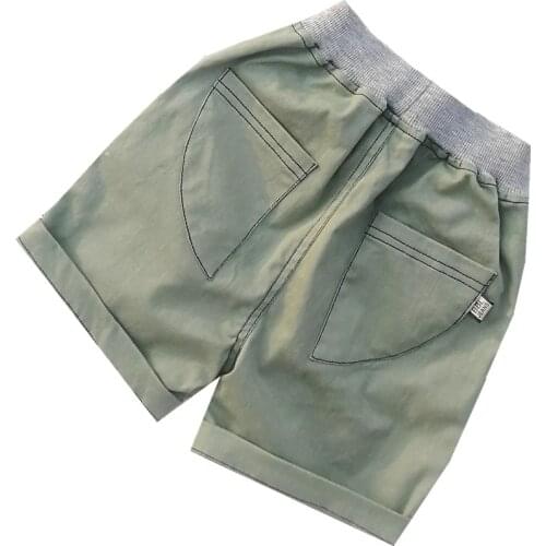 Summer Fashion Boys Soft Denim Pocket Short Jeans Pants Girls Casual Trousers Kids Shorts Childrens Clothing Twill shorts1-10