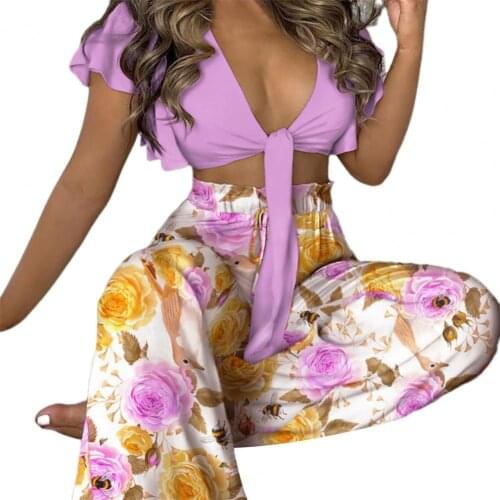 60%HOT Outfit Sets Skin-friendly Vibrant Color Cotton Blend 2 Piece Boho Outfit Sets for Beach