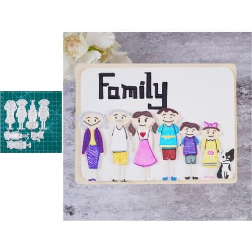 Boy Girl Child Cat Family Metal Cutting Dies Horse DIY Scrapbooking For Children Home Creative Decoration Craft Handmade New