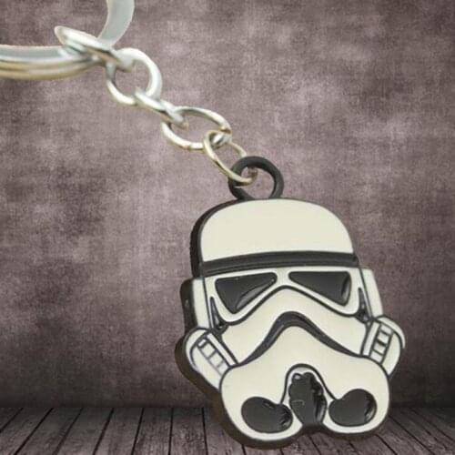 Metal Star-Warss Imperial-Stormtrooper Keychain Pendant Storm Trooper Helmet Alloy Key Chain Darth-Vader Mask Hot Keyring