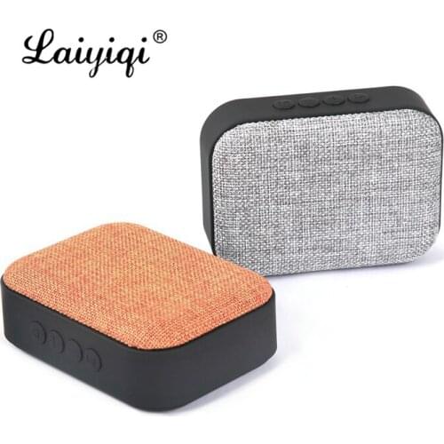 Laiyiqi 2021 fashion Fabric art mini Bluetooth Speaker Wireless cloth boombox Altavoz FM Radio subwoofer caixa de som portatil