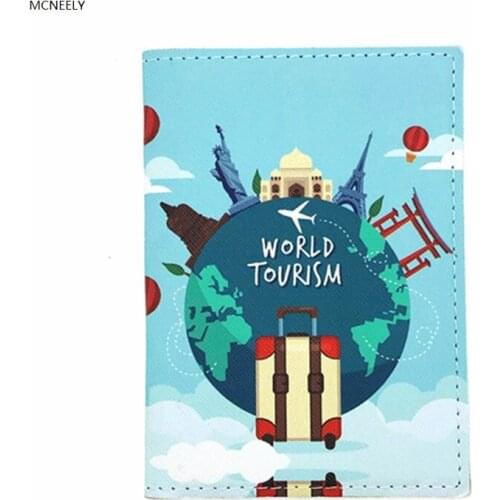 World Tourism Passport Cover Passport Holder Kids like Credit Card Holder Casual Passport Wallet Gift
