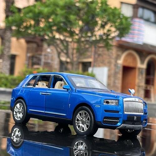 1:24 Rolls Royce Cullinan Alloy Car Model Large Size Simulation SUV Metal Car Model Light Sound Pull Back scale car miniatur car