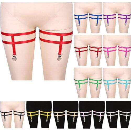 Fashion Harness For Women Heart Harajuku Goth Accessories Fetish Lingerie Set Suspenders Bondage Bride Garter Stocking Belt