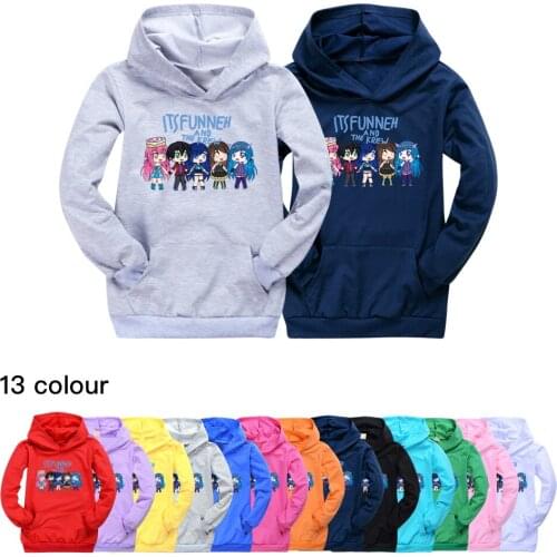 Its Funneh Kids Casual Pocket Sweatershirt Boys Hooded Girls T Shirt Child Fashion Clothes Cotton Birthday Girl Costume
