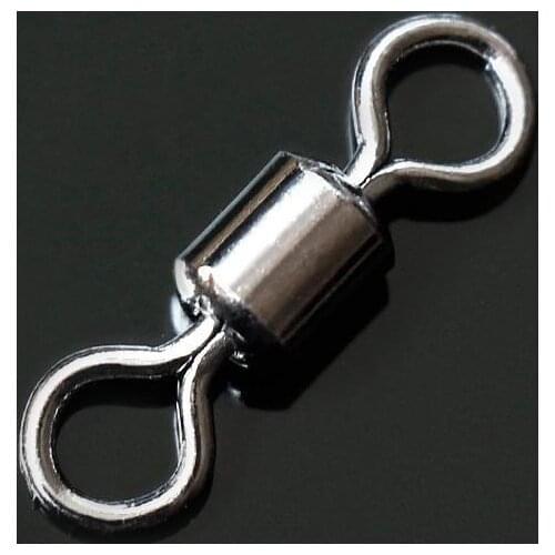 New style hot sale stainless steel fishing connector 8-shaped ring connector rotating solid ring 50Pcs/hand fishing hook tool