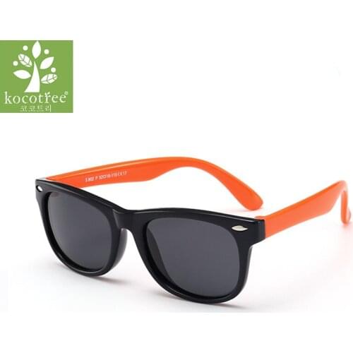 Brand Fashion Rubber Frame New Children TAC Polarized Sunglasses Cute Kids Designer Shades For Boys Goggle Girls Glasses Oculos