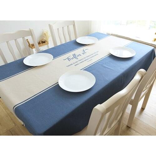 Nordic Striped Table Cover Rectangle Table Cloth Waterproof Tablecloth Oilproof Tablecloth Rectangular Table Clothes Tafelkleed