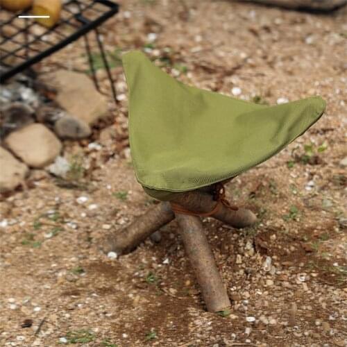 Folding Tripod Stool Cloth Lightweight Picnic Camping Chair Cloth DIY Waterproof Portable Camping Stool For OutdoorTrain Travel