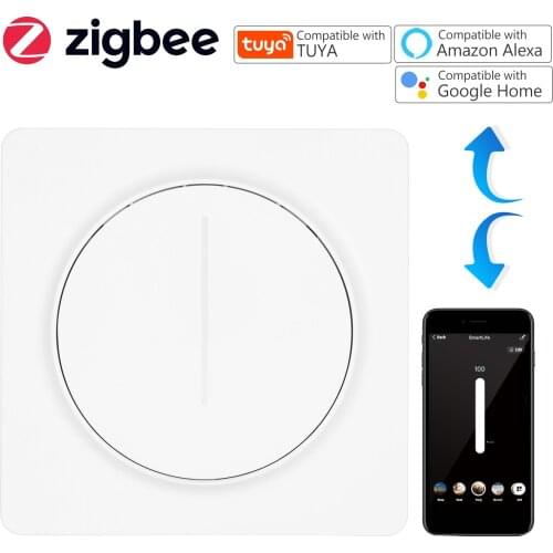 Smart WiFi Light Switch for Alexa Google Home with Remote Control Single-Pole Neutral Wire Required Tuya Stepless Control EUPLUG